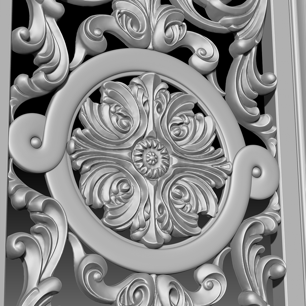 Digital Sculpting of Complex Furniture Elements. Creation 3D Models for Production.